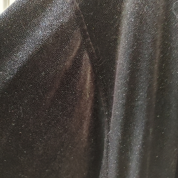 ✨Juicy Couture Black Sparkly Velour Crop Jacket ~ Size L - Picture 8 of 12